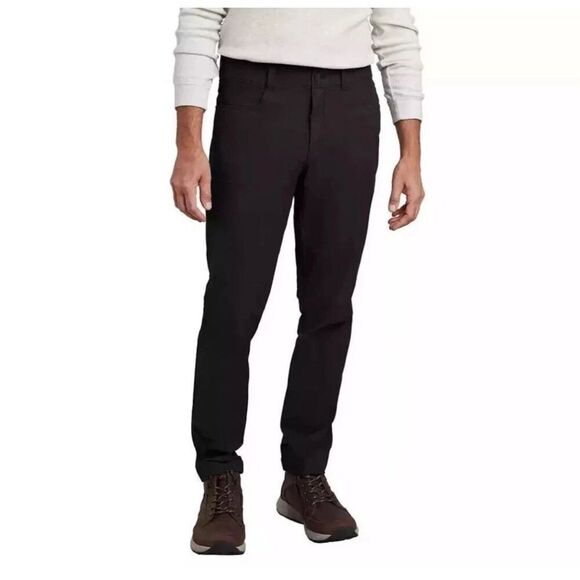 NWT KIRKLAND SIGNATURE Men’s Stretch Tech Pant 32x34 Black Zip Pockets Comfort - Picture 11 of 15